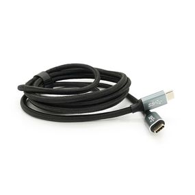 Кабель Type-C to Type-C (USB 3.2 GEN2 male to male), обплетення, Black, довжина 2м, підтримка 100W/10Gbps, 4K60HZ audio/video outpout, BOX