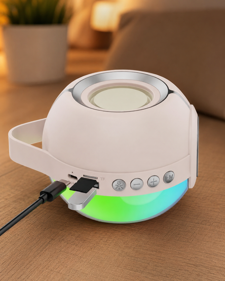 Колонка Bluetooth SY-333 / Акумуляторна колонка з LED підсвічуванням / Акустична колонка переносна | Зображення 3