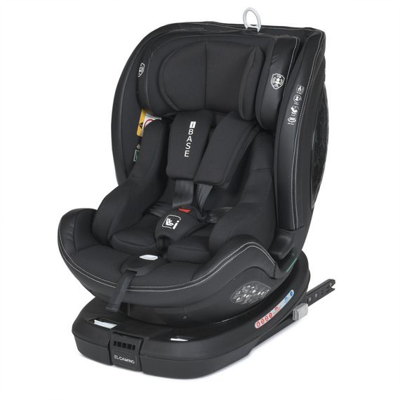 Дитяче автокрісло ME 1109 i-BASE Jet Black, i-SIZE R129 (зріст дитини 40-150см)