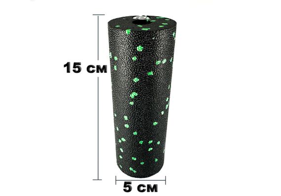 Масажний ролик EasyFit EPP 15х5 см салатовий (EF-2041-GN) | Зображення 2