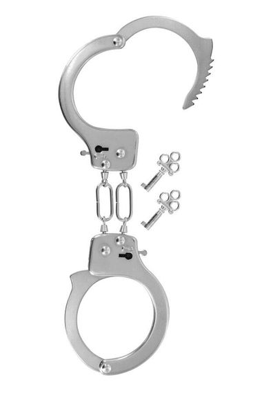 Наручники металеві Fetish Tentation Soft adjustable metal wrist cuffs Сріблясті One Size | Зображення 1