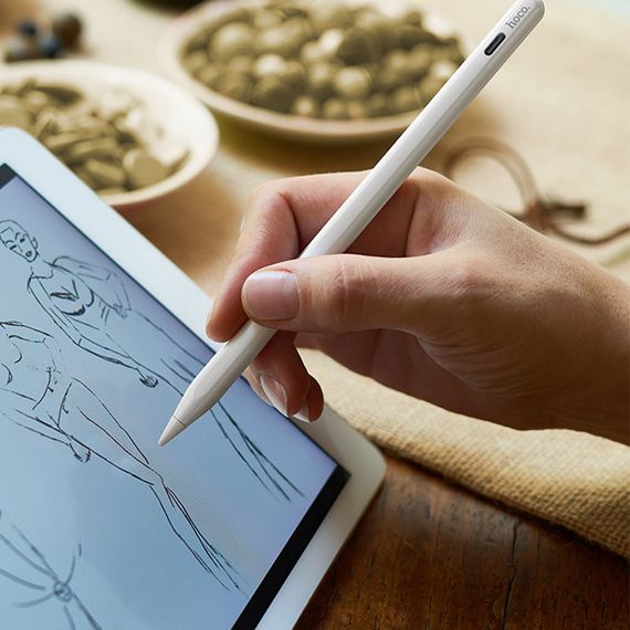 Стилус Hoco GM113 Active capacitice pen for iP White | Зображення 2