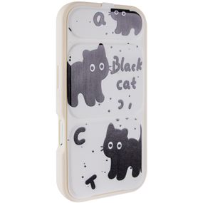 Чохол TPU Panel Stand для Apple iPhone 17 Pro Max (6.9") Black Cat