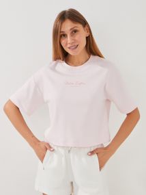 Футболка з принтом жіноча GENUA G01137-0049 XL Рожевий shop (2000999569234)