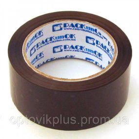 Скотч PACKunOK коричневый 40мкм*45мм*200