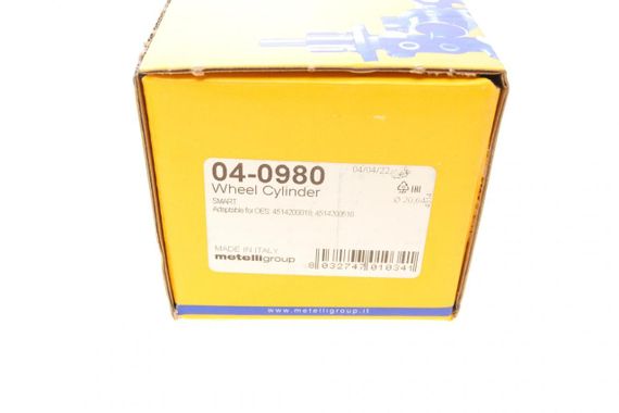 Циліндр гальмівний задній Smart Fortwo 04- L  d=20,64mm  04-0980 | Зображення 6