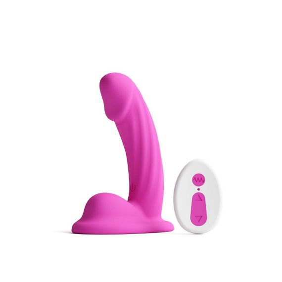 Дилдо з вібрацією NS Novelties Colours - Curve - Vibrating - 5" Dildo - Pink Sex Aura