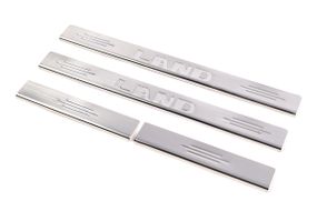 Накладки на пороги Carmos (4 шт, нерж.) для Toyota Land Cruiser 100