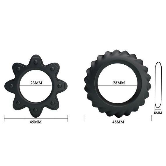 Набір ерекційних кілець "RING FLOWERING" BI-210154 Sex Aura | Зображення 5