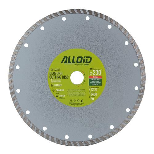Диск алмазний відрізний Turbo 230 мм Alloid | Зображення 1
