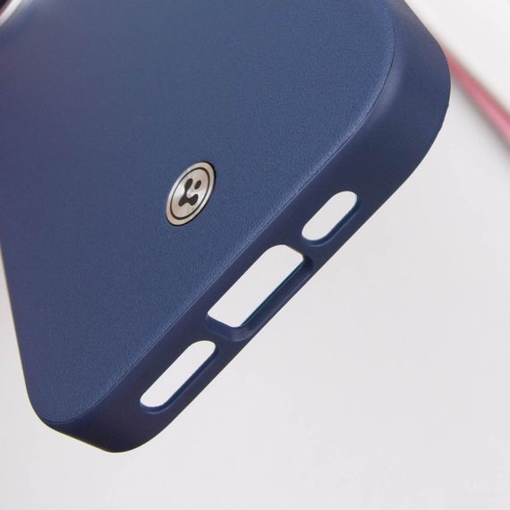 Чохол SGP PC+Leather with MagSafe для Apple iPhone 16 (6.1") Blue | Зображення 6