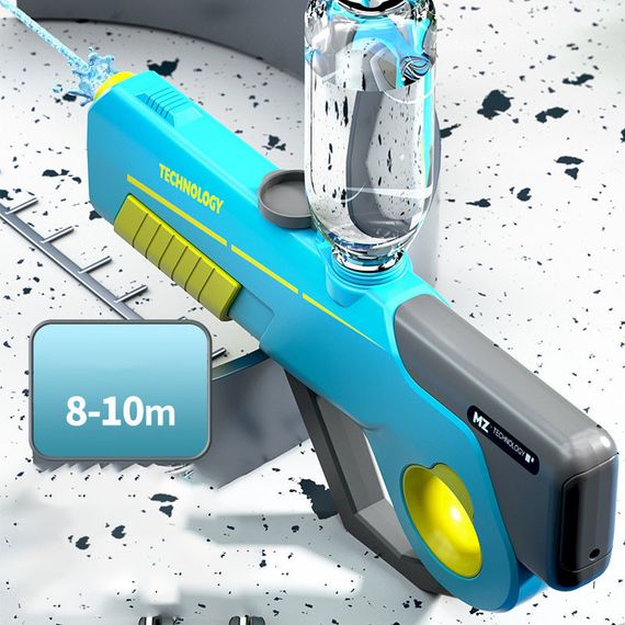Водяний акумуляторний автомат Water Gun 8002C (600ml) with lithium battery White / Orange Blue / Yellow | Зображення 5