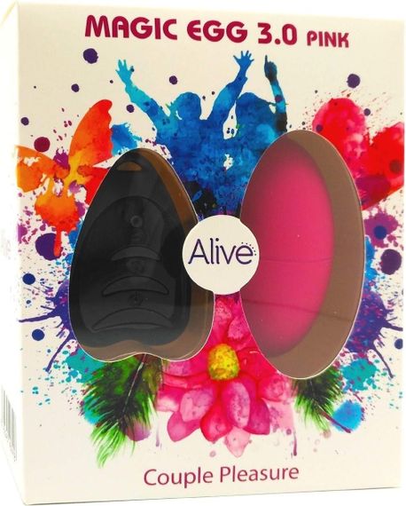 Віброяйце Alive Magic Egg 3.0 з дистанційним керуванням рожеве Sex Aura | Зображення 2