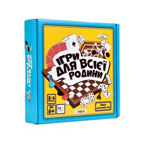 Набор настольных игр "Игры для всей семьи" 30688/1, 4 игры