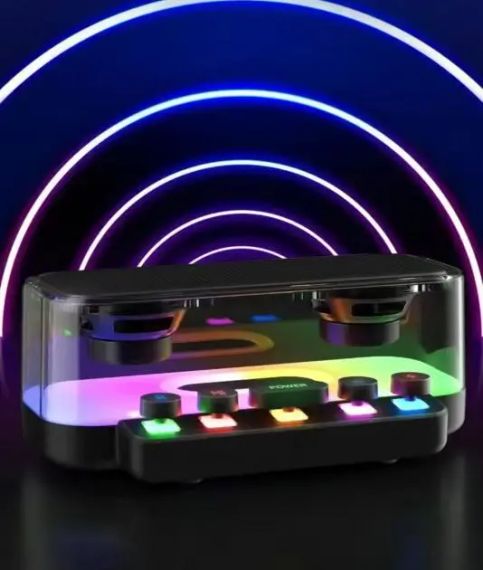 Портативна колонка Bluetooth з підсвічуванням RGB  Bluetooth 5.0, Type-C. | Зображення 4