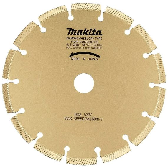 Диск алмазний по бетону 180 х 22.23 мм Makita B-02060