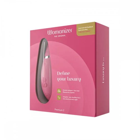 Вакуумний кліторальний стимулятор Womanizer Premium 2 Respberry Sex Aura | Зображення 8