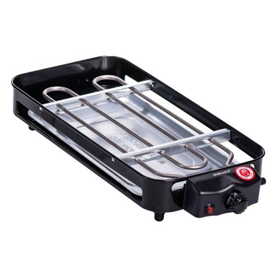 Електричний гриль  настільний чорний 1500 Вт Sokany SK-6112 | Зображення 4