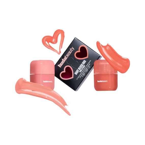 Набір рідких румяна Huda Beauty Baby Blush Duo - Cotton Candy + Peach Sorbet (2*2 ml) | Зображення 1