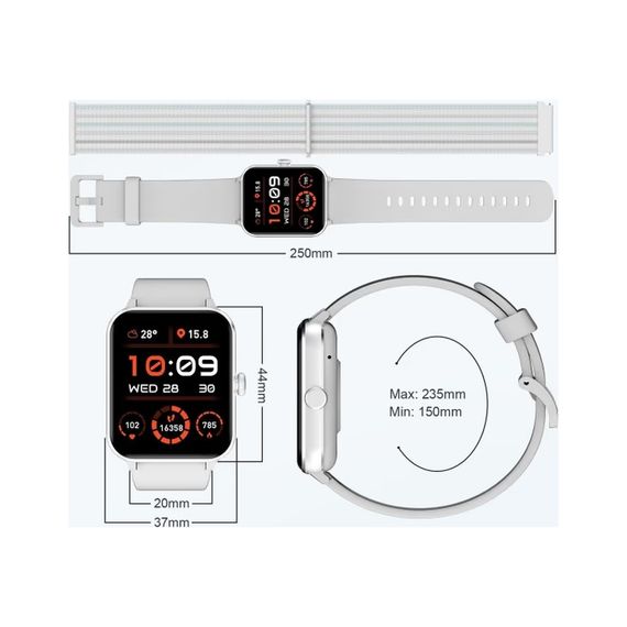 Смарт-годинник Blackview R50 Grey (6931548317531) | Зображення 2