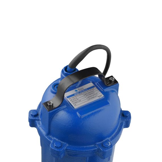 Насос фекальний Agua WQD 10-10-1.1 кВт Нmax 10 м Qmax 10 куб.м Р 1100 Вт корпус чавун | Зображення 2