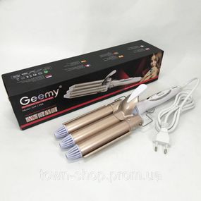 Плойка тройная волна GEMEI GM-1988-25 Triple керамическое покрытие с регулировокой температуры