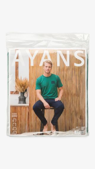 Піжама чоловіча AYANS 2092 XL Зелено-синій shop (2000999558962) | Зображення 8
