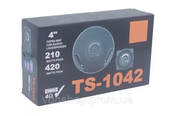 Акустическая система для автомобиля TS-1042, автомобильные колонки | Зображення 2