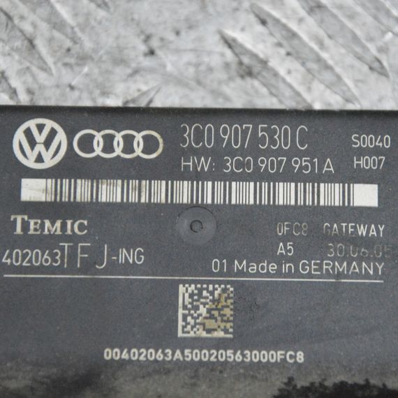 Блок управління комфортом Volkswagen Passat B6 2005-2010 Модуль комфорту Фольксваген Пассат б6 3C0907530C | Зображення 1