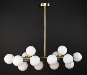 Люстра стельова на 14 лампочок 27502 Латунь 36-66х15х62 см.