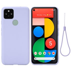 Силіконовий чохол для Google Pixel 4A 5G лаванда з мікрофіброю Soft touch