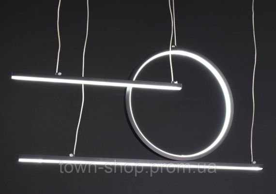 Люстра потолочная LED MJ24C-900-bk Черный 35-150х5х70 см. | Зображення 2