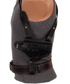 Кобура Форт-17 оперативна  поясна формована шкіра чорна ms