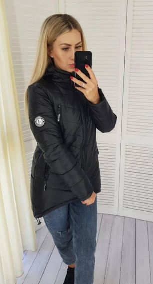 Елегантна жіноча парка, арт. 300, чорний | Зображення 8