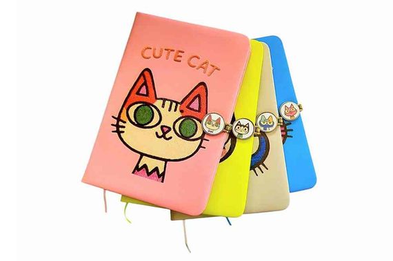 Блокнот на магніті А5, 763883ML PU Cute cat р.14×21см, 80 арк | Зображення 1