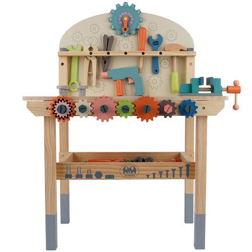 Дитяча майстерня з дерев'яними інструментами 3в1 KRUZZEL 26546 | Зображення 3