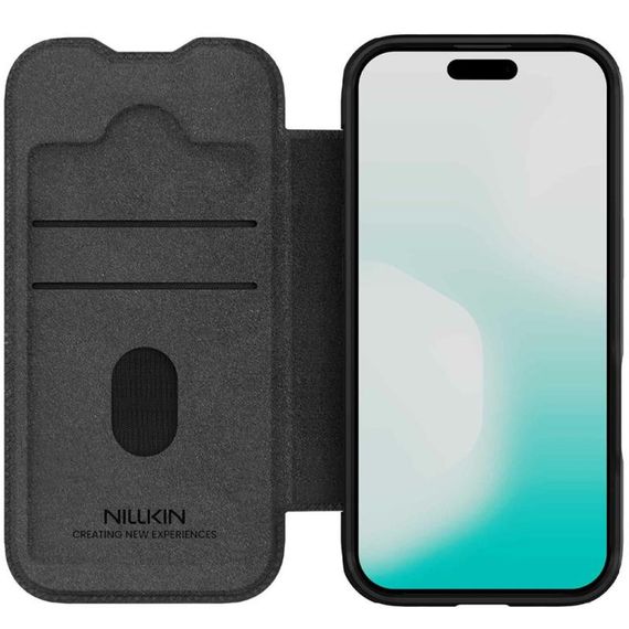 Шкіряний чохол-книжка Nillkin Qin Pro Camshield для Apple iPhone 17 Air (6.5") Black | Зображення 3