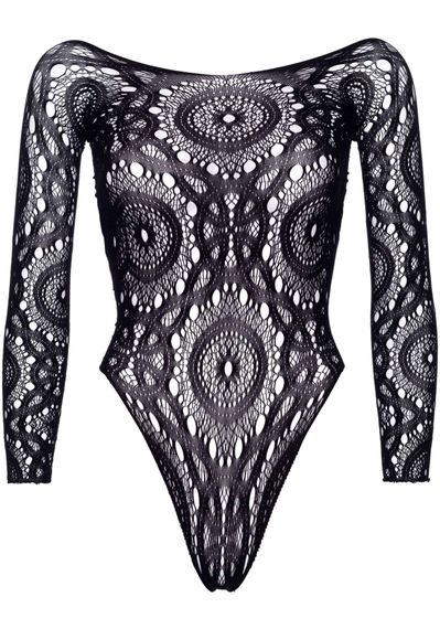 Боді Leg Avenue Snap crotch thong back teddy Black S/M | Зображення 2