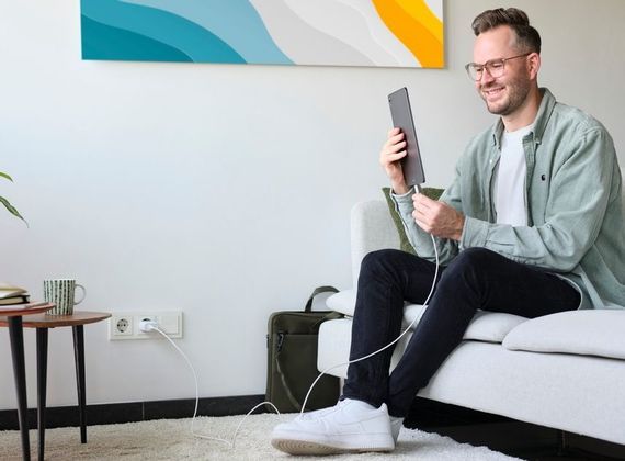Зарядний пристрій Trust мережевий Maxo 45Вт, USB-C PD, білий (25138_TRUST) | Зображення 6
