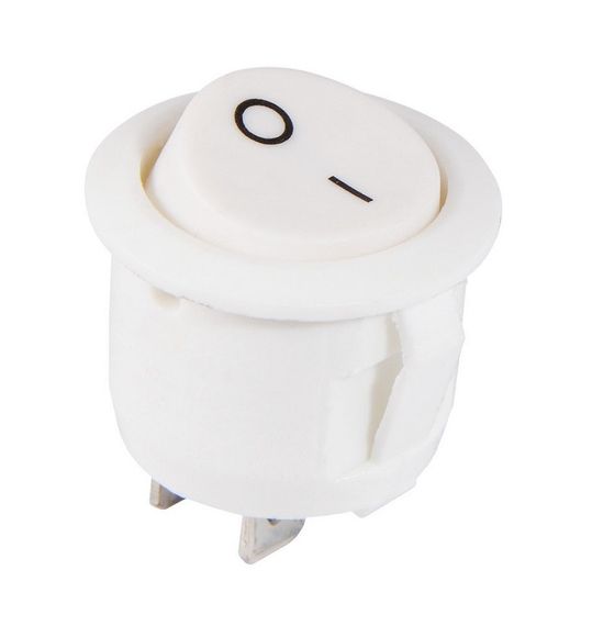 Перемикач KCD1-8-102 W/W 1 клавіша білий круглий Ny95500746