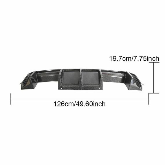 Дифузор заднього бампера V1 (для G82/G83, Карбон) для BMW 4 серія G22/23/26 2020- рр | Зображення 2