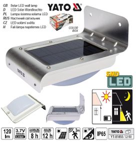 Светильник YATO Польша світильник солнечний 3,7В датчик YT-81855