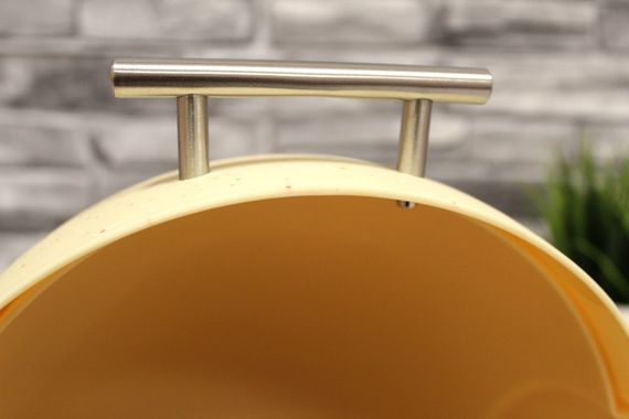 Хлебница деревянная Maestro MR-1678G-BEIGE бежевая с пластиковой крышкой | Зображення 6