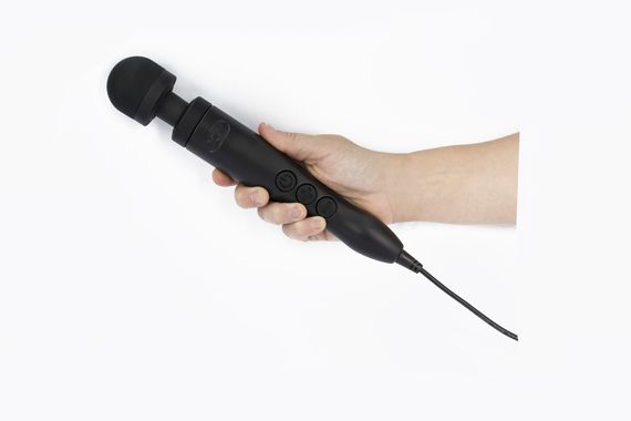 Вібромасажер DOXY Die Cast 3 Matt Black, дуже потужний, живлення 220В, металевий корпус | Зображення 4