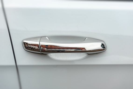 Накладки на ручки (4 шт, нерж) OmsaLine - Італійська нержавійка для Seat Leon 2013-2020 рр | Зображення 3