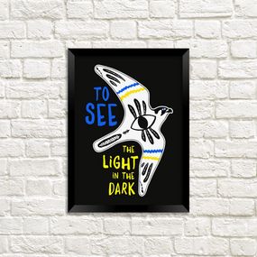 Постер у рамці To see the light in the dark A3 (MT3_22U018_BL)