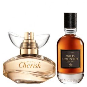 Парфюмерный набор Avon для Нее и Него 2в1: Cherish 50 мл + Wild Country 75 мл