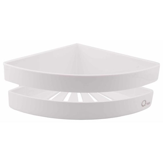 Полочка угловая Qtap Police пластиковая QTPL01 White