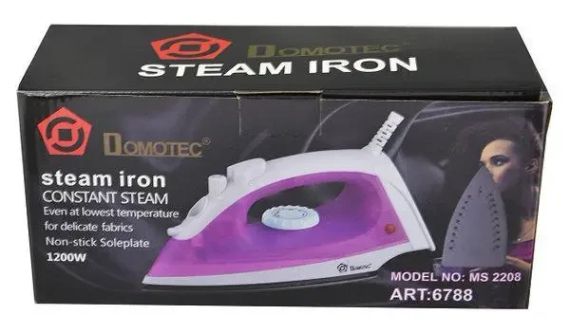 Утюг Domotec MS 2208 Teflon Фиолетовый | Зображення 1