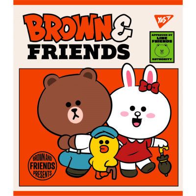 Тетрадь Yes А5 Line Friends 12 листов клетка (766795) | Зображення 2
